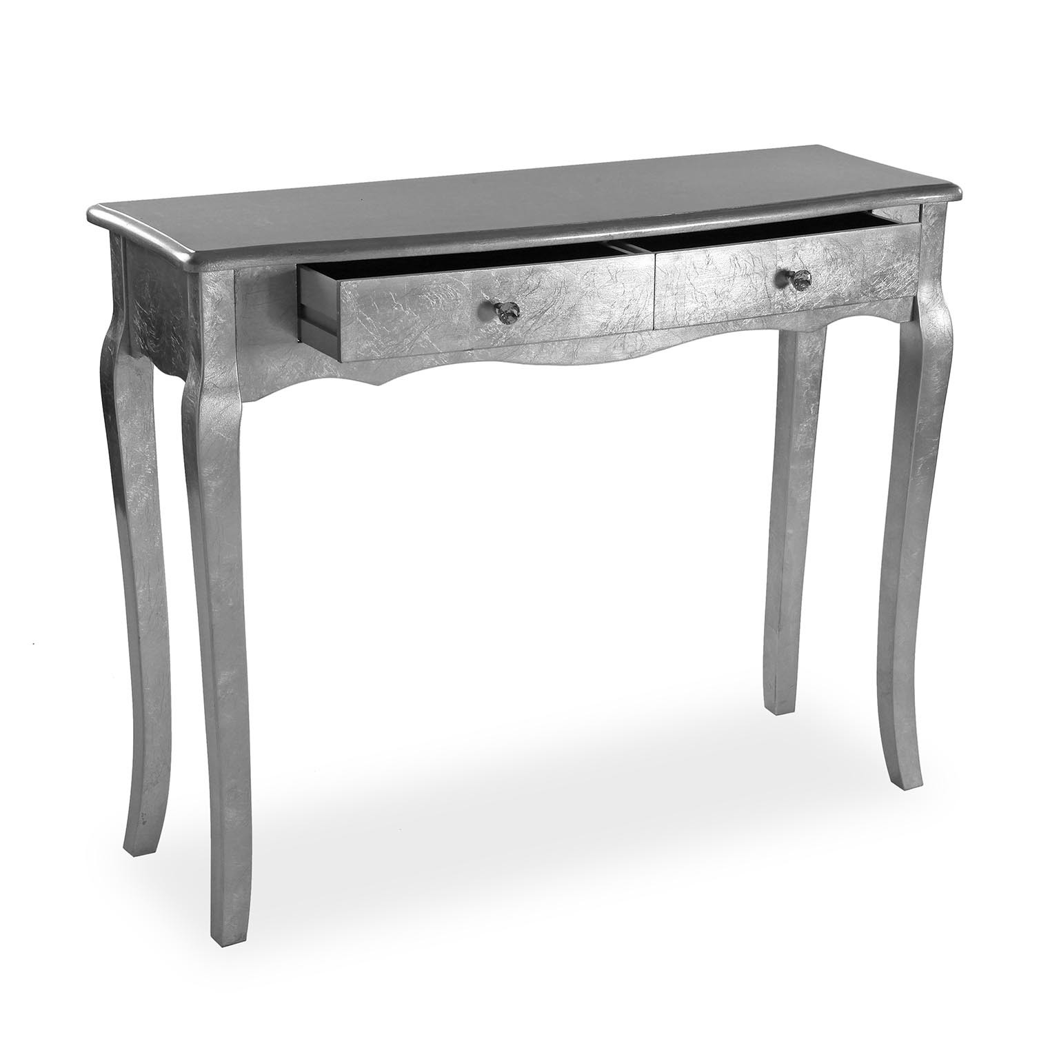 Consolle Cagliari Grande Argento Versa in legno 100x80x35 cm - immagine 5