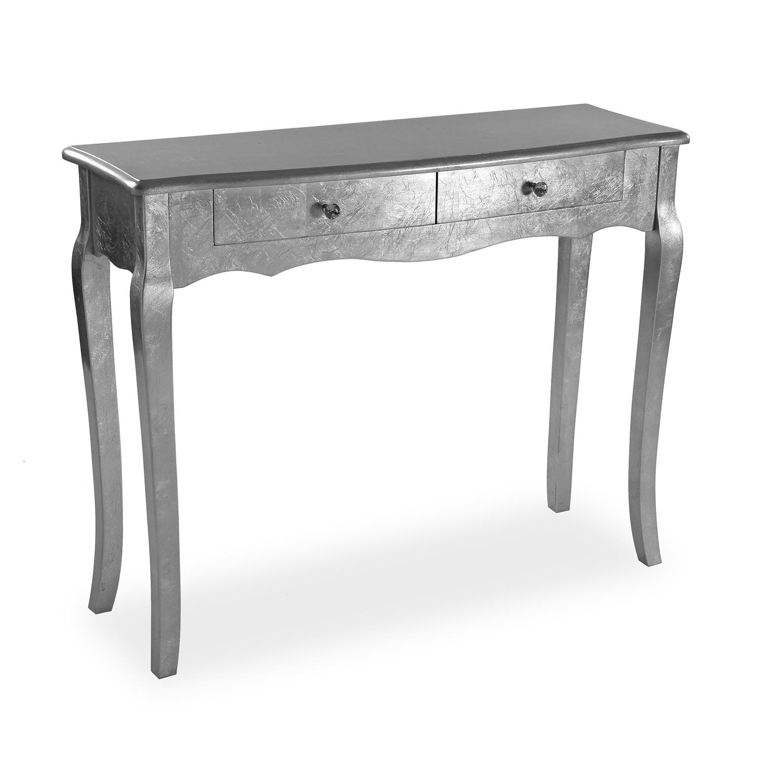 Consolle Cagliari Grande Argento Versa in legno 100x80x35 cm - immagine 4