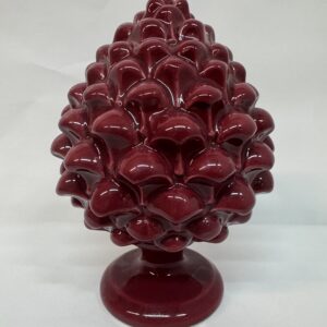 Pigna in porcellana rosso amarena 17x11 cm marchio Palais Royal
