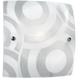 Plafoniera Mirò 2 Luci 30x30 cm Luce ambiente Design